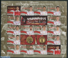 Poland 2014 Worldcup Volleyball, Golden Medal Winners 16v M/s, Mint NH, Sport - Sport (other And Mixed) - Volleyball - Neufs