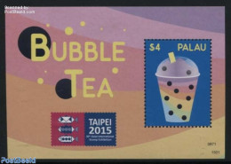Palau 2015 Bubble Tea, Taipei 2015 S/s, Mint NH, Health - Food & Drink - Philately - Levensmiddelen