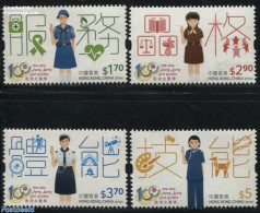 Hong Kong 2016 Girl Guides 4v, Mint NH, Science - Sport - Various - Astronomy - Scouting - Justice - Art - Books - Han.. - Unused Stamps