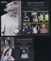 Palau 2015 Elizabeth Longest Reigning Monarch 2 S/s, Mint NH, History - Nature - Kings & Queens (Royalty) - Dogs - Royalties, Royals