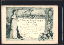 AK Fürth, IX. Fränkisches Sängerbundesfest 1898, Gesamtansicht  - Otros & Sin Clasificación
