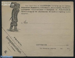 Netherlands 1881 Postcard, Ned. My. Tot Alg. Dienstverrigting, 7.5c, Office No. 6 (112x140mm), Unused Postal Stationary - Lettres & Documents