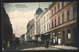 AK Saarbrücken, Blick In Die Eisenbahnstrasse  - Saarbruecken