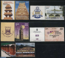 India 2017 My Stamp 5v+tabs, Mint NH, Religion - Science - Cloisters & Abbeys - Religion - Education - Nuovi