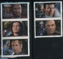 Canada 2017 Star Trek 5v S-a, Mint NH, Performance Art - Transport - Film - Movie Stars - Radio And Television - Space.. - Neufs