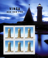 Sweden 2018 Lighthouse M/s, Mint NH, Various - Lighthouses & Safety At Sea - Ongebruikt