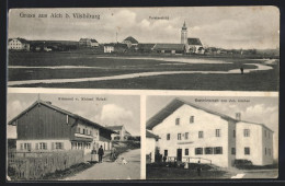 AK Vilsbiburg, Gasthaus Von Joh. Gruber, Krämerei Von M. Heindl  - Vilsbiburg