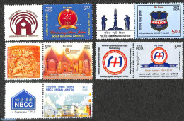 India 2017 Stamps With Tabs 5v, Mint NH, Various - Maps - Police - Neufs