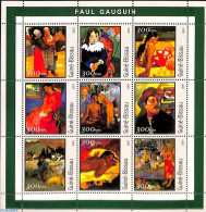 Guinea Bissau 2001 Paul Gauguin 9v M/s, Mint NH, Art - Modern Art (1850-present) - Paul Gauguin - Guinea-Bissau