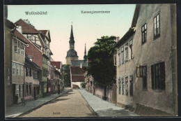 AK Wolfenbüttel, Kanngiesserstrasse Mit Blick Zur Kirche  - Wolfenbüttel