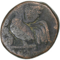 Inde Française , Doudou, (1836), Pondichéry, Coq, Bronze, TB - Otros & Sin Clasificación