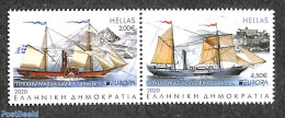 Greece 2020 Europa, Old Postal Roads 2v [:], Mint NH, History - Transport - Europa (cept) - Post - Ships And Boats - Neufs