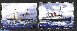 Jersey 2020 Europa, Postal Ships 2v, Mint NH, History - Europa (cept) - Jersey