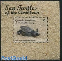 Grenada Grenadines 2013 Turtles S/s, Mint NH, Nature - Reptiles - Turtles - Grenade (1974-...)