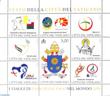 Vatican 2020 Pope Travels 2019 S/s, Mint NH, Religion - Various - Pope - Maps - Unused Stamps