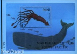 Palau 2000 Ink Fish S/s, Mint NH, Nature - Fish - Sea Mammals - Vissen