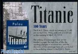Palau 2012 Titanic S/s, Mint NH, Transport - Ships And Boats - Titanic - Bateaux