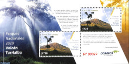 Costa Rica 2020 National Park Turrialba Volcanoe S/s, Mint NH, History - Nature - Geology - National Parks - Naturaleza