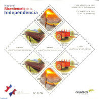 Costa Rica 2020 200 Years Independence M/s, Mint NH, Performance Art - Music - Muziek