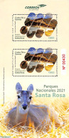 Costa Rica 2021 Santa Rosa National Park S/s, Mint NH, Nature - Animals (others & Mixed) - National Parks - Natuur