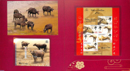 Indonesia 2021 Year Of The Ox, Special Pack, Mint NH, Nature - Various - Cattle - New Year - New Year