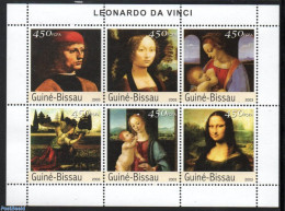 Guinea Bissau 2003 Leonardo Da Vinci 6v M/s, Mint NH, Art - Leonardo Da Vinci - Paintings - Guinea-Bissau