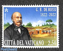Vatican 2022 G.B. De Rossi 1v, Mint NH, History - Archaeology - Nuevos