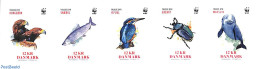 Denmark 2022 WWF, Endangered Animals 5v S-a, Mint NH, Nature - Animals (others & Mixed) - Birds - Birds Of Prey - Fish.. - Ongebruikt
