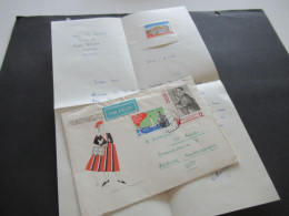 Russland UdSSR / Estland 1966 Par Avion Luftpost Poste Restante - Menden Sauerland / Umschlag Mit Inhalt Und Briefmarke - Oekraïne