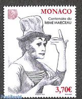Monaco 2023 Mime Marceau 1v, Mint NH, Performance Art - Theatre - Unused Stamps