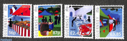 Guernsey 2023 Tradional Markets 4v, Mint NH, Nature - Various - Street Life - Crabs And Lobsters - Unclassified