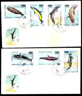 2858  Dauphins - Baleines - Dolphins - Whales - 1984 - FDC - Cb - 3,75 - Dolfijnen