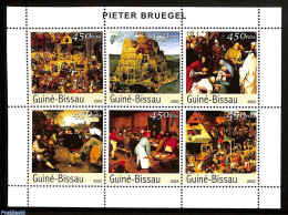 Guinea Bissau 2003 Pieter Brueghel Paintings 6v M/s, Mint NH, Art - Paintings - Guinée-Bissau