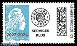 France 2024 Marianne Service Overprint 2023-2024 1v, Mint NH - Ongebruikt