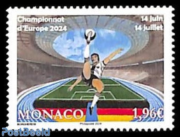 Monaco 2024 EC Football 1v, Mint NH, Sport - Football - Unused Stamps