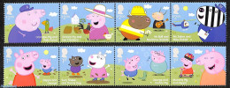 Great Britain 2024 Peppa Pig 10v (2x[::::]), Mint NH, Art - Children's Books Illustrations - Ongebruikt