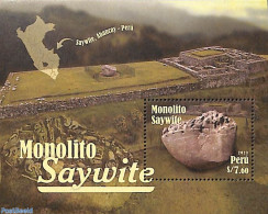 Peru 2023 Saywite Monolite S/s, Mint NH, History - Archaeology - Geology - Arqueología