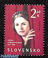 Slovakia 2024 Anna Jurkovicova 1v, Mint NH, Performance Art - Theatre - Neufs