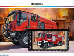 Sierra Leone 2023 Fire Engines, Mint NH, Transport - Automobiles - Fire Fighters & Prevention - Auto's