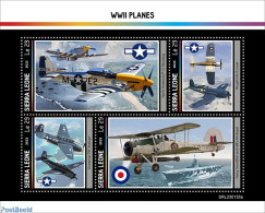 Sierra Leone 2023 WW2 Planes, Mint NH, History - Transport - World War II - Aircraft & Aviation - WW2 (II Guerra Mundial)