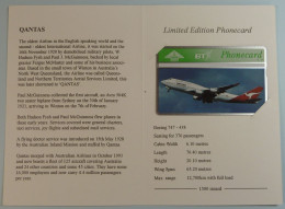 UK - BT - L&G - Qantas - Boeing 747 - BTG347 - Limited Edition In Folder - 1500ex - Mint - BT Emissions Générales