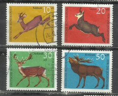 7494P-ALEMANIA SERIE COMPLETA FAUNA SALVAJE  1966 Nº364/7.CAZA - Used Stamps