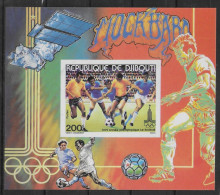 DJIBOUTI  BF ( 511 ) * * NON DENTELE  JO 1980  Football Soccer Fussball - Unused Stamps