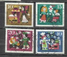 7494R-ALEMANIA SERIE COMPLETA CUENTOS LEYENDAS 1964 Nº 315/318 SOBRE TASAS LITERATURA INFANTIL - Used Stamps