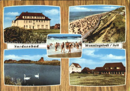 72595762 Wenningstedt Sylt Teilansichten Nordseebad Strand Schwaene Wenningstedt - Other & Unclassified