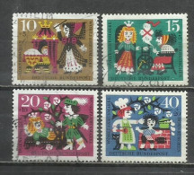 7496N-ALEMANIA SERIE COMPLETA CUENTOS LEYENDAS 1964 Nº 315/318 SOBRE TASAS LITERATURA INFANTIL - Used Stamps
