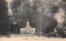 63 AMBERT LE MONUMENT A E CHABRIER - Ambert