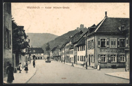 AK Waldkirch, Kaiser Wilhelm Strasse, Restauration  - Waldkirch