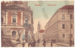RO 91 - 25564 SATU MARE, Maramures, Market, Romania - Old Postcard - Used - 1908 - Roemenië