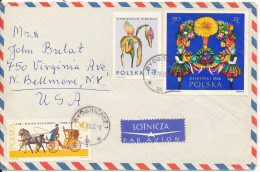 Poland Air Mail Cover Sent To USA Bydgoszoz 8-10-1965 Topic Stamps - Lettres & Documents